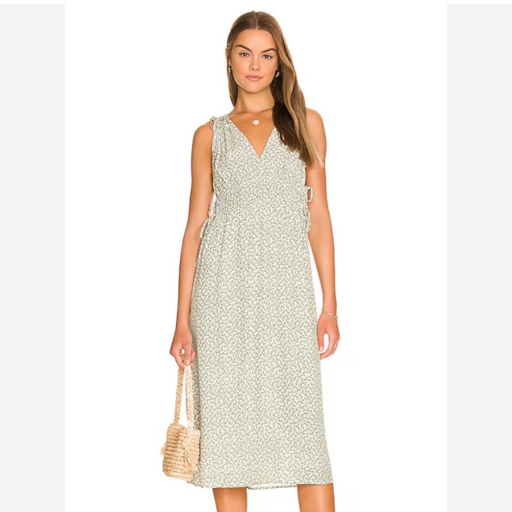 Rails Constantine Green Floral Midi Dress XL